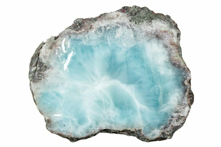 Slice Of Larimar Replaced Wood Limb Cast #243267